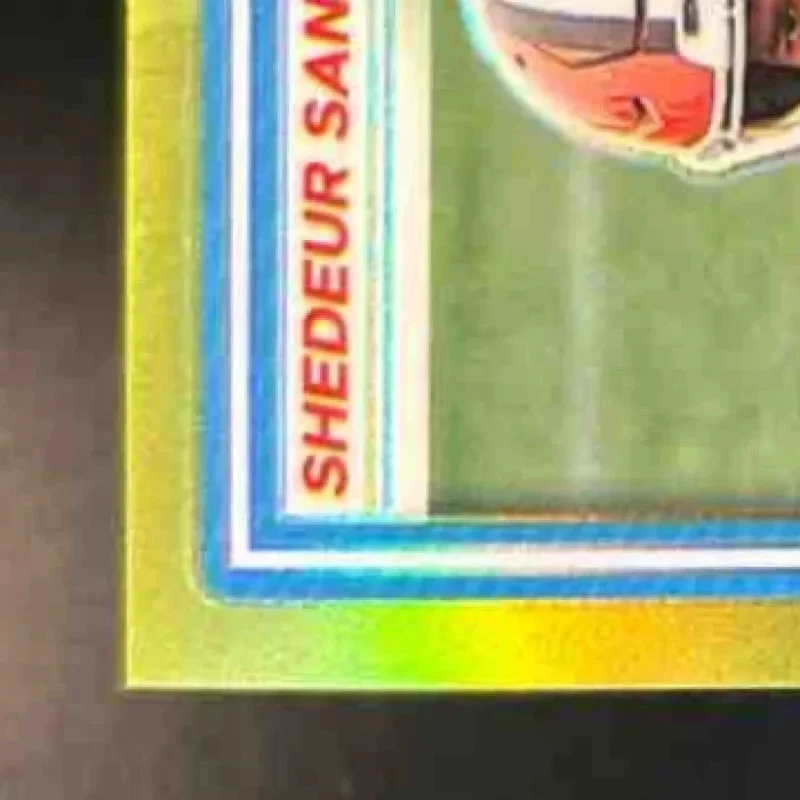 DONRUSS OPTIC SHEDEUR SANDERS NEON YELLOW /15 #203 CLEVELAND BROWNS 2025