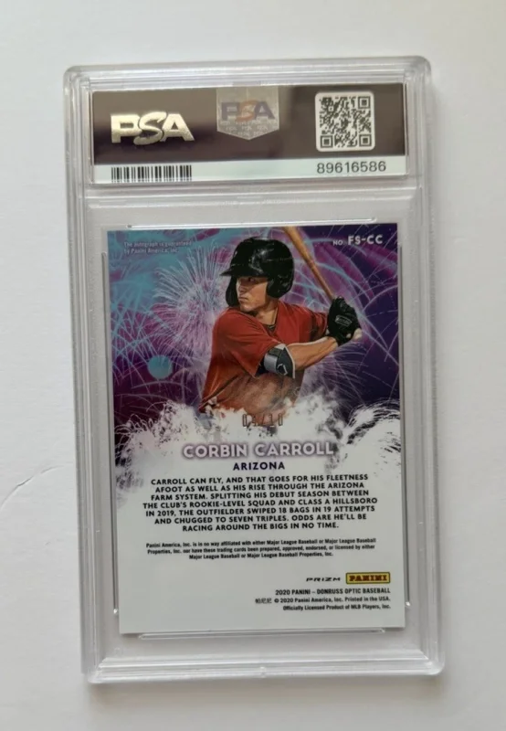 DONRUSS OPTIC - FIREWORKS SIGNATURES CORBIN CARROLL #FS-CC GOLD 2020