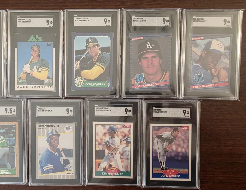 DONRUSS - RATED ROOKIE JOSE CANSECO #39 21 SGC GRADED ROOKIE RC CARDS 1986 DONRUSS - RATED ROOKIE JOSE CANSECO #39