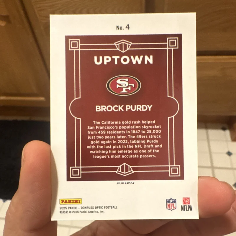 DONRUSS OPTIC - UPTOWNS BROCK PURDY #4 2025