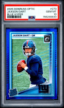 DONRUSS OPTIC 2025 JAXSON DART RATED ROOKIE #273 BLUE HYPER PRIZM GIANTS