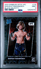DONRUSS OPTIC UFC SHAVKAT RAKHMONOV RATED ROOKIE - BLACK /39 2022