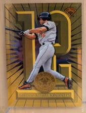 DONRUSS 1997 LEAF GOLD STARS #33 ROBERTO ALOMAR HOF RARE FIRST SERIAL NUMBER 0001/2500