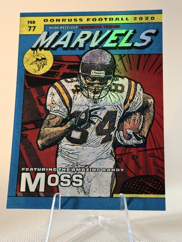 DONRUSS RARE RANDY MOSS MARVELS - 2020 PANINI DONRUSS #M-RM SSP