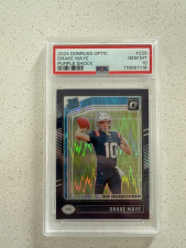 DONRUSS OPTIC PURPLE SHOCK PSA 10 2024 DRAKE MAYE