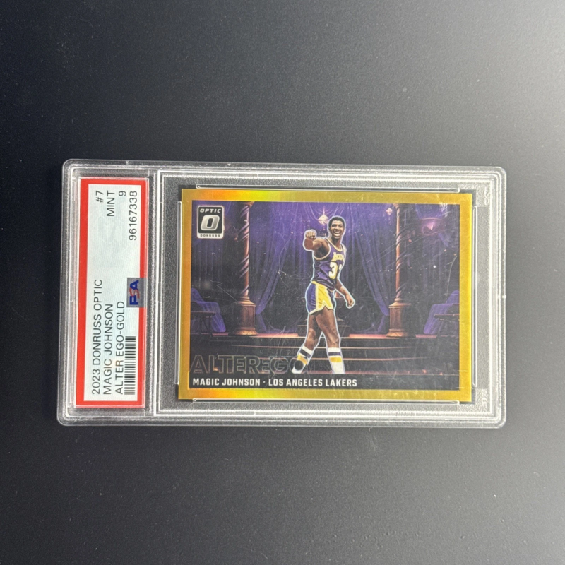 DONRUSS OPTIC MAGIC JOHNSON #7 ALTER EGO PSA 9…. #/10 2023