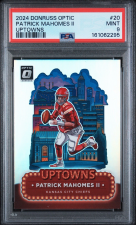DONRUSS OPTIC UPTOWNS #20 PATRICK MAHOMES II PSA 9 2024