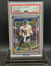 DONRUSS WILL LEVIS #94 RATED ROOKIE TECHNO /10, PSA 10 2023