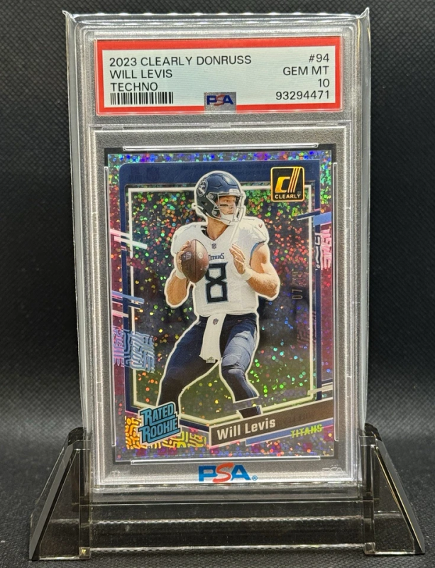 DONRUSS WILL LEVIS #94 RATED ROOKIE TECHNO /10, PSA 10 2023