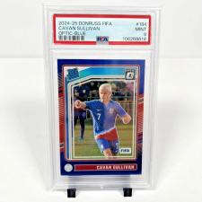 DONRUSS FIFA CAVAN SULLIVAN #184 OPTIC BLUE PRIZM /149 PSA 9 (RC) 2024-25 PANINI