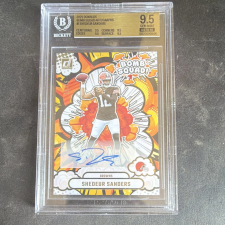 DONRUSS BOMB SQUAD AUTO /75 SHEDEUR SANDERS BS-SSS RC BGS 9.5 GEM 2025