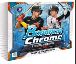 TOPPS BOWMAN CHROME BASEBALL HOBBY BOX 2026 RELEASE, HOBBY BOX, BASEBALL CARDS , TOPPS BOWMAN CHROME MLB 2026