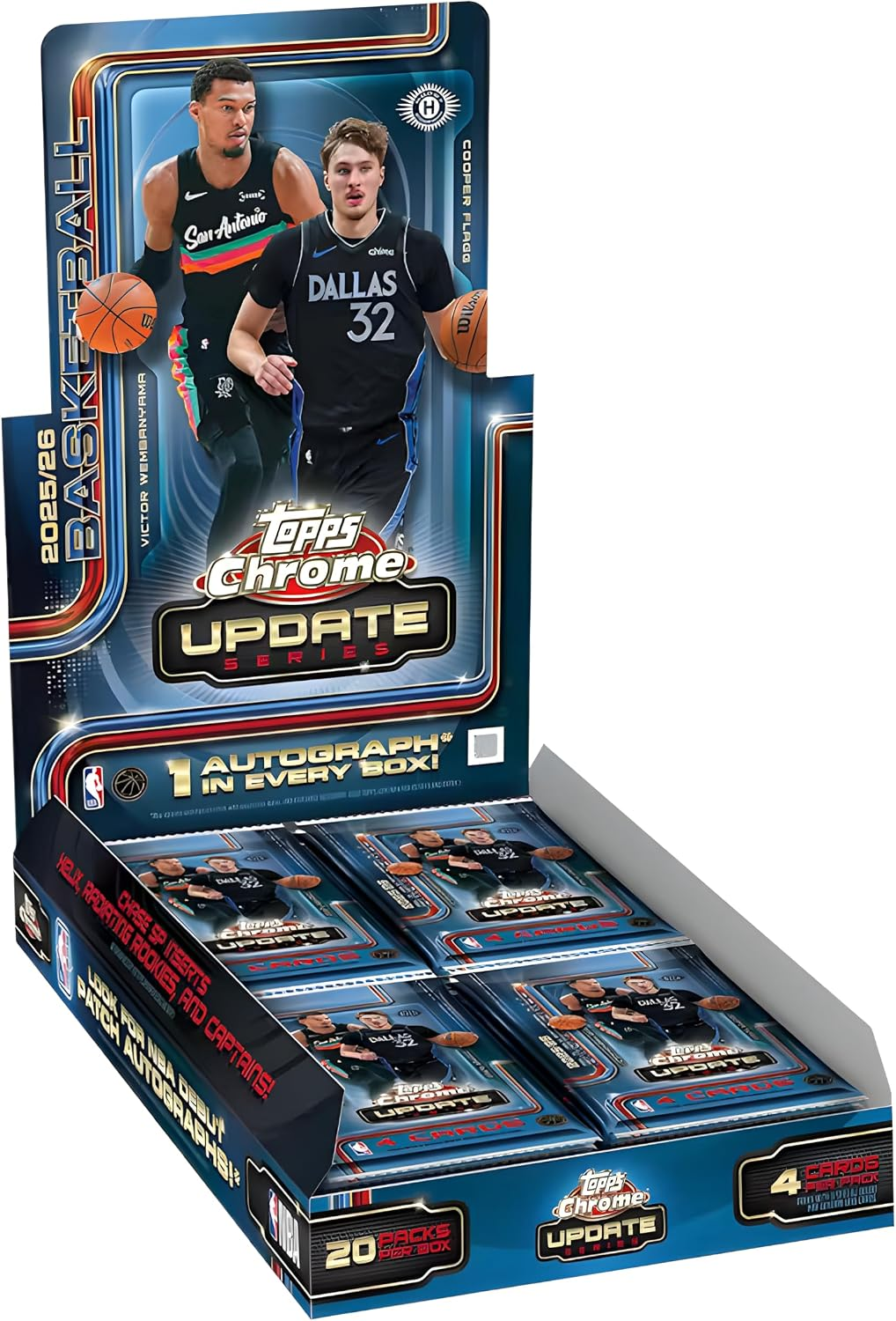 TOPPS CHROME UPDATE SERIES BASKETBALL HOBBY BOX 2025/26