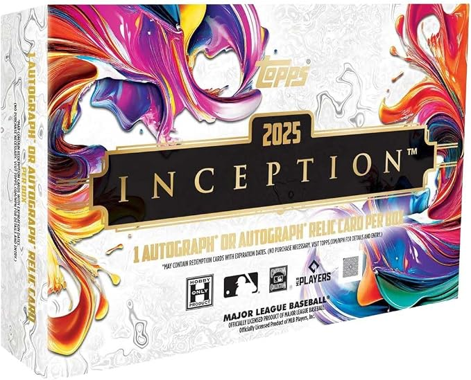 TOPPS INCEPTION BASEBALL SEALED HOBBY BOX 1 AUTOGRAPH PER BOX 2025