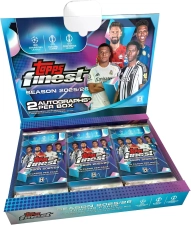 TOPPS FINEST UEFA CLUB COMPETITIONS 2025/26 HOBBY BOX – 6 PACKS, 10 KARTEN PRO PACK, 2 AUTOGRAMME PRO BOX