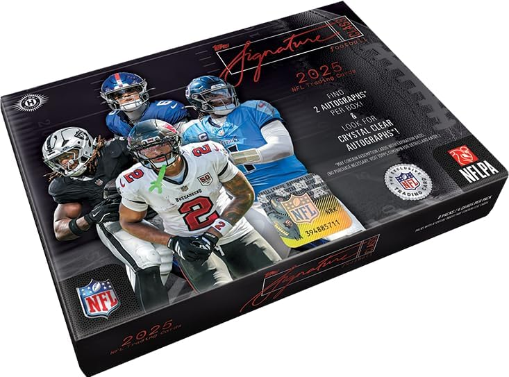 TOPPS SIGNATURE CLASS FOOTBALL HOBBY BOX - 8 PACKS/BOX 2025
