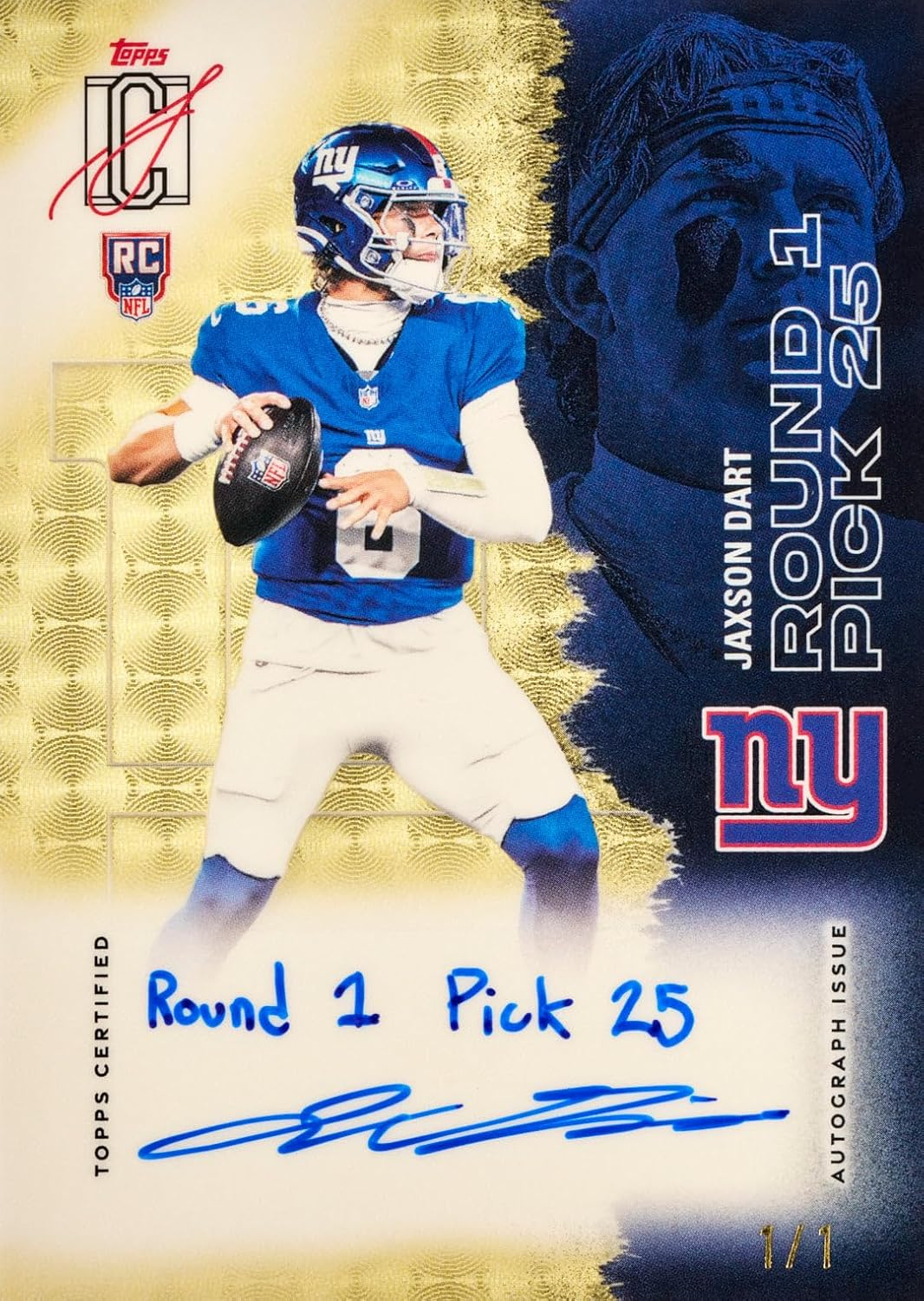 TOPPS SIGNATURE CLASS FOOTBALL HOBBY BOX - 8 PACKS/BOX 2025