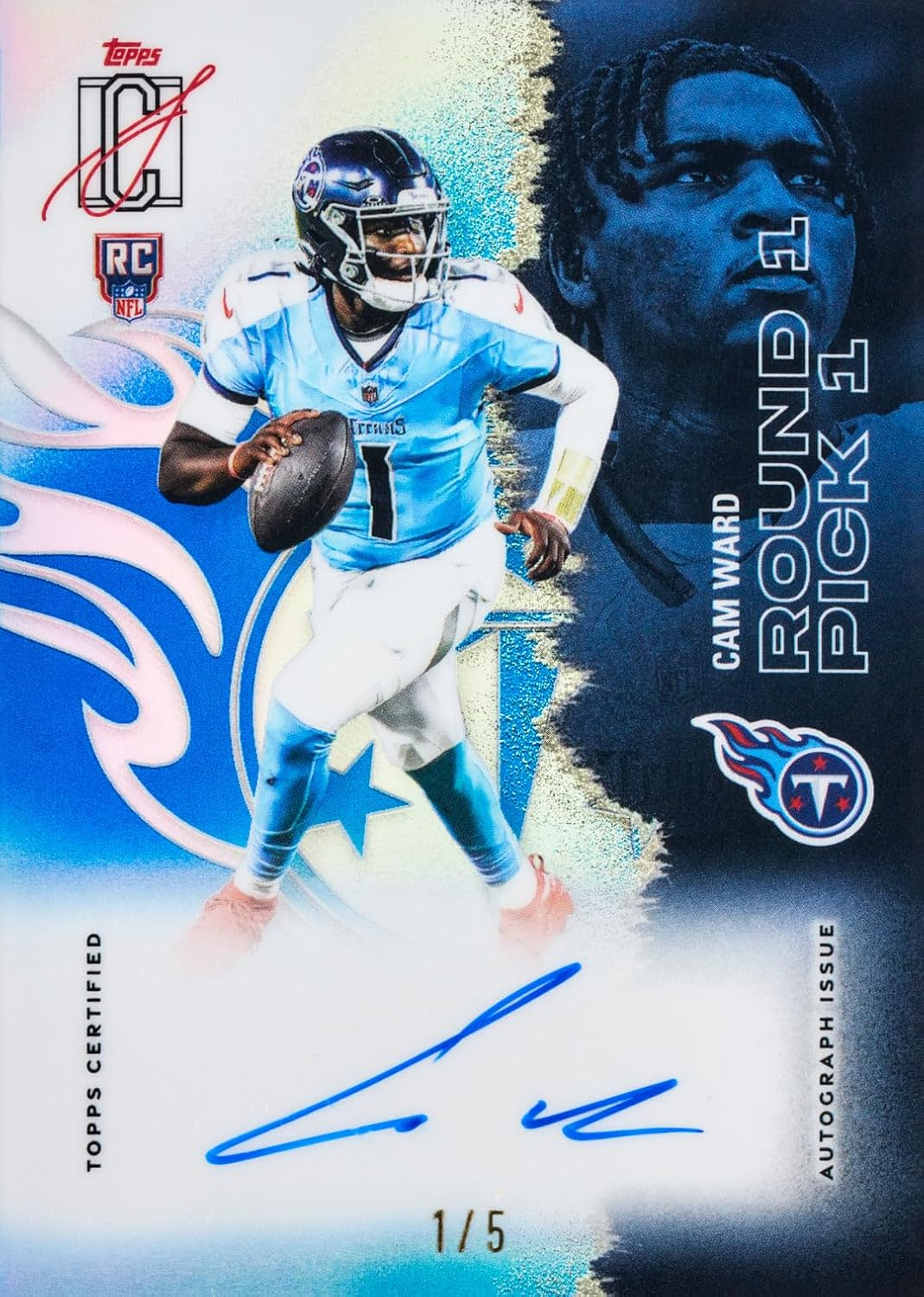 TOPPS SIGNATURE CLASS FOOTBALL HOBBY BOX - 8 PACKS/BOX 2025