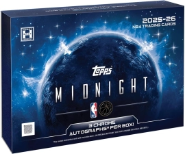 TOPPS MIDNIGHT NBA TRADING CARDS 2025-26 HOBBY BOX FACTORY SEALED 3 CHROME AUTOGRAPHS PER BOX