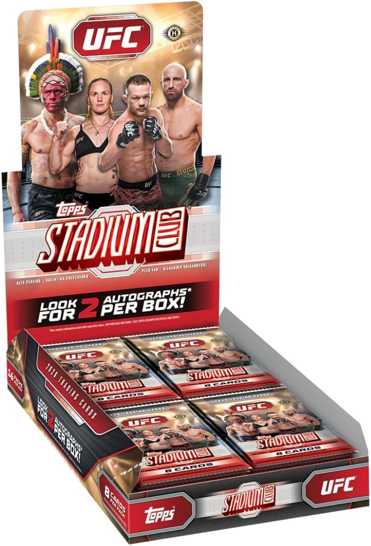 TOPPS UFC STADIUM CLUB HOBBY BOX | 2 AUTOGRAPHS PER BOX | FACTORY SEALED 2026
