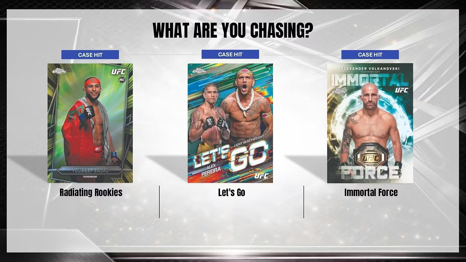 TOPPS CHROME UFC HOBBY TRADING CARD BOX (2 AUTOGRAPHS PER TRADING CARD BOX)2026