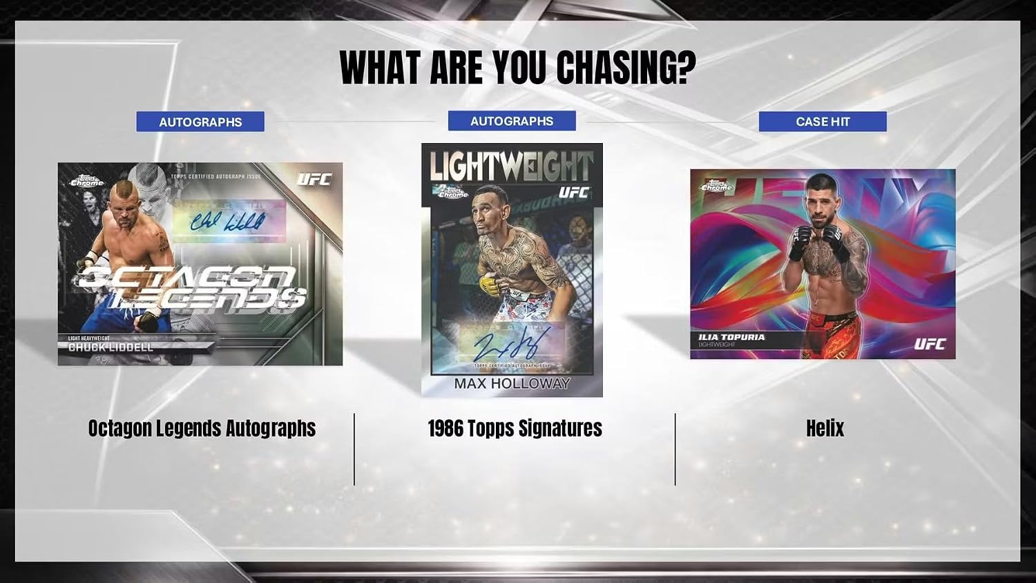 TOPPS CHROME UFC HOBBY TRADING CARD BOX (2 AUTOGRAPHS PER TRADING CARD BOX)2026