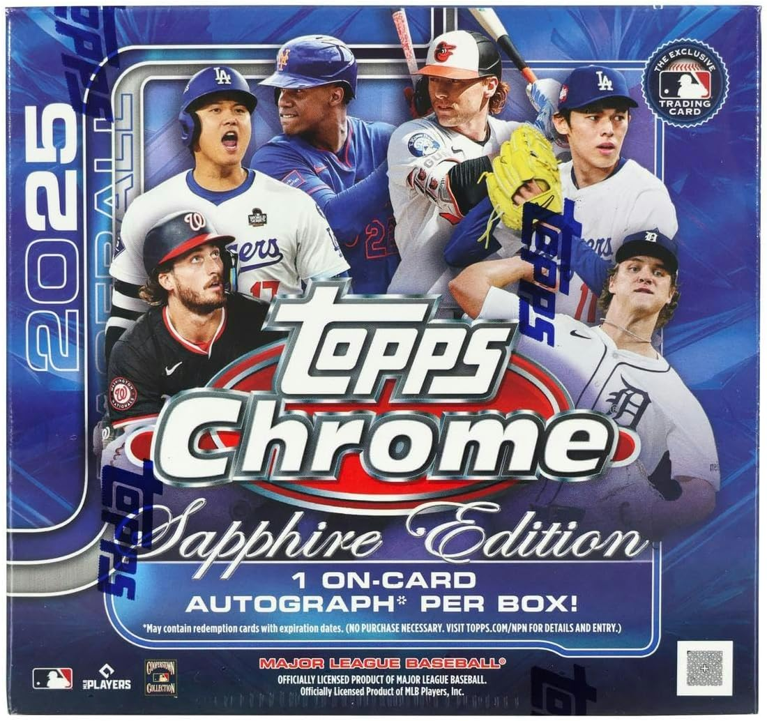 TOPPS CHROME BASEBALL 2025 SAPPHIRE EDITION HOBBY BOX