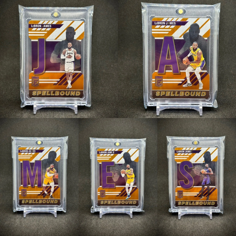 DONRUSS ELITE SPELLBOUND ORANGE DIE CUT SET SP LEBRON JAMES 2023-24 NBA