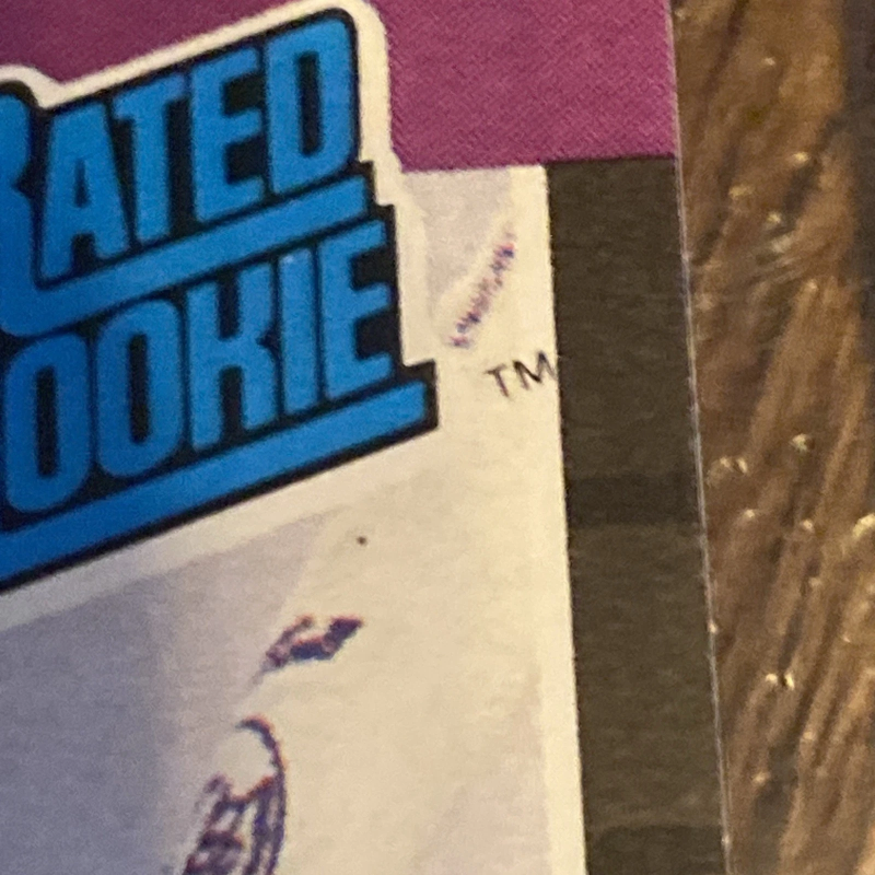 DONRUSS - RATED ROOKIE KEN GRIFFEY JR. 6 ERRORS READ 1989