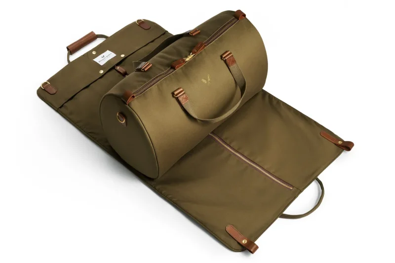 BENNETT WINCH S.C HOLDALL, OLIVE COTTON CANVAS