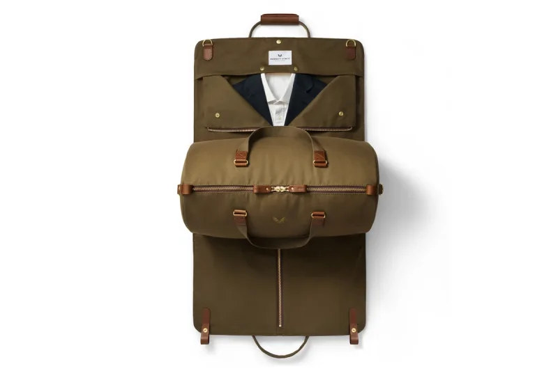 BENNETT WINCH S.C HOLDALL, OLIVE COTTON CANVAS