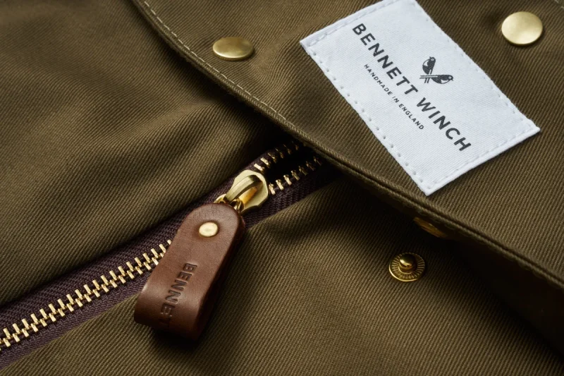 BENNETT WINCH S.C HOLDALL, OLIVE COTTON CANVAS