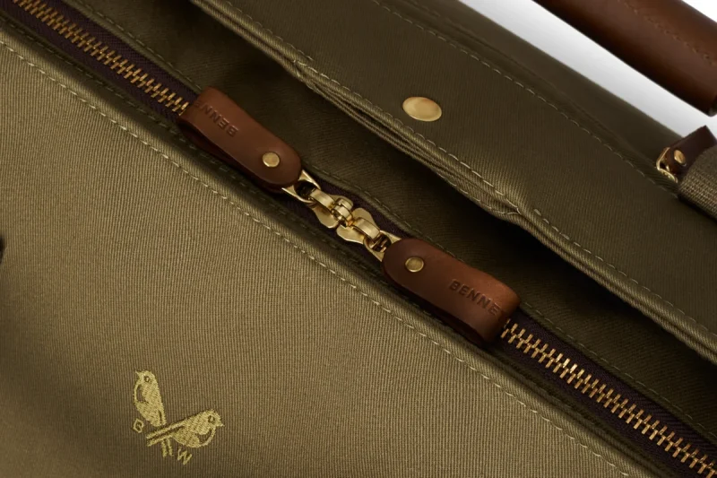 BENNETT WINCH S.C HOLDALL, OLIVE COTTON CANVAS