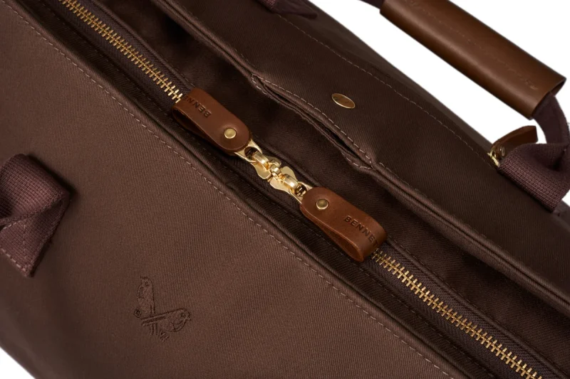 BENNETT WINCH S.C HOLDALL, CHOCOLATE