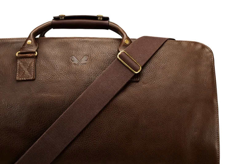 BENNETT WINCH LEATHER S.C HOLDALL, BROWN