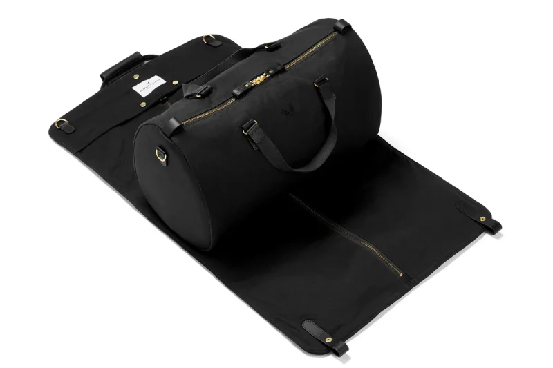BENNETT WINCH LEATHER S.C HOLDALL, BLACK