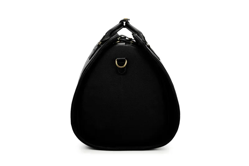 BENNETT WINCH LEATHER S.C HOLDALL, BLACK