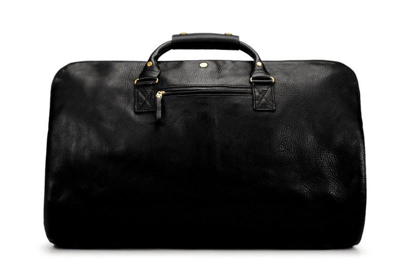 BENNETT WINCH LEATHER S.C HOLDALL, BLACK