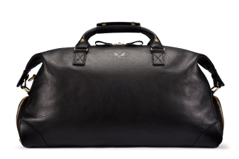 BENNETT WINCH LEATHER WEEKENDER, BLACK