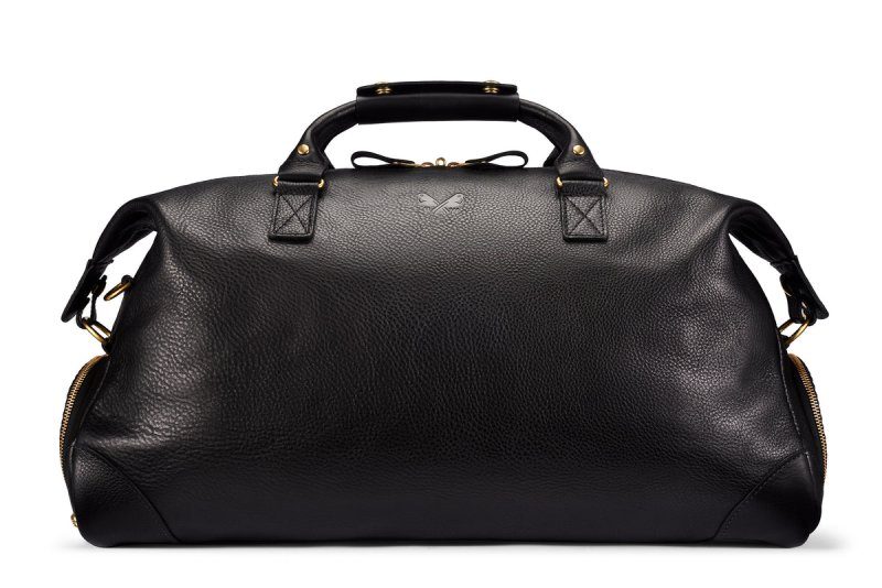 BENNETT WINCH LEATHER WEEKENDER, BLACK