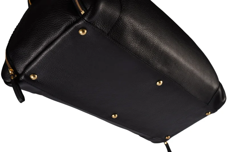 BENNETT WINCH LEATHER WEEKENDER, BLACK