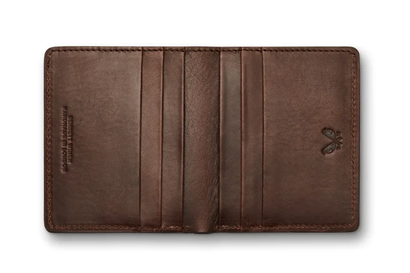 BENNETT WINCH CLERKENWELL WALLET, DARK BROWN