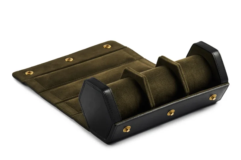 BENNETT WINCH TRIPLE WATCH ROLL, BLACK