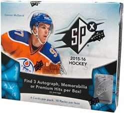 UPPER DECK SPX HOBBY HOCKEY BOX PREMIUM TRADING CARD SET FOR COLLECTORS 2015-16