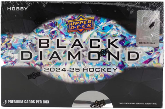 UPPER DECK BLACK DIAMOND HOCKEY TRADING CARD BOX 6 CARDS PER BOX 2024-25