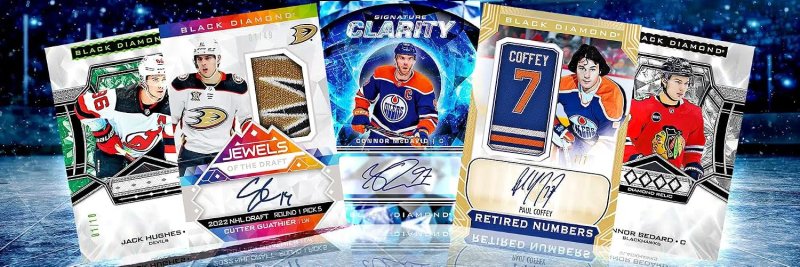 UPPER DECK BLACK DIAMOND HOCKEY TRADING CARD BOX 6 CARDS PER BOX 2024-25