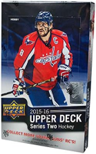 UPPER DECK SERIES 2 HOCKEY HOBBY BOX TRADING CARDS COLLECTOR SET 2015-16
