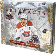 UPPER DECK ARTIFACTS HOCKEY HOBBY BOX PREMIUM TRADING CARD COLLECTOR SET 2024-25