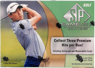UPPER DECK SP GAME USED GOLF CARDS 5 CARDS PER BOX, COLLECTIBLE GOLF MEMORABILIA 2024