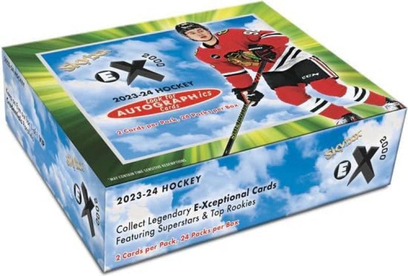 UPPER DECK E-X 2000 HOCKEY HOBBY BOX PREMIUM TRADING CARDS COLLECTION 2023-24